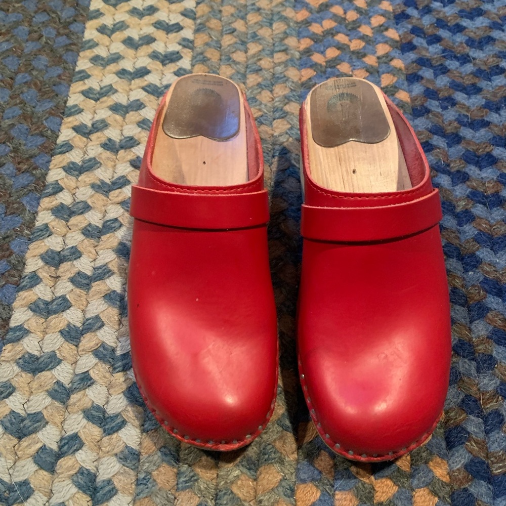 Troentorp Da Vinci Clog - Red - Size 38 EU, US 8